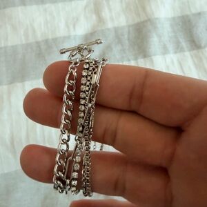 Chic Silver Chain Bracelet